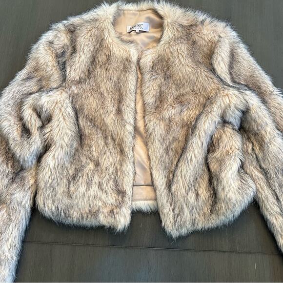 HOUSE OF CB Faux Fur Jacket Coat - Picture 2 of 5